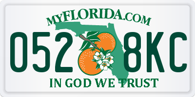FL license plate 0528KC