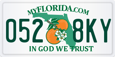 FL license plate 0528KY