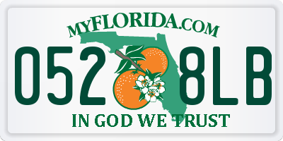 FL license plate 0528LB