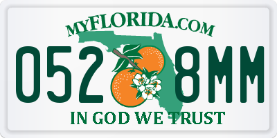 FL license plate 0528MM
