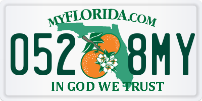 FL license plate 0528MY