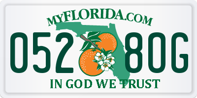 FL license plate 0528OG
