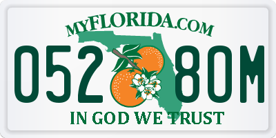 FL license plate 0528OM