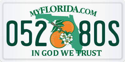 FL license plate 0528OS