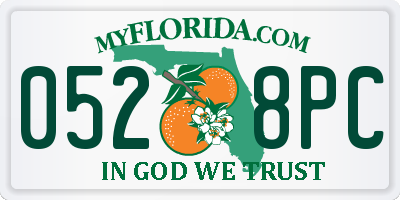 FL license plate 0528PC