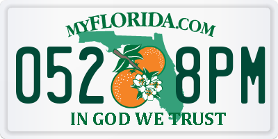 FL license plate 0528PM