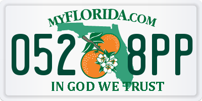 FL license plate 0528PP