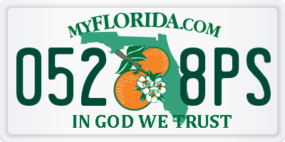 FL license plate 0528PS