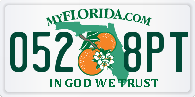 FL license plate 0528PT