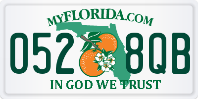 FL license plate 0528QB