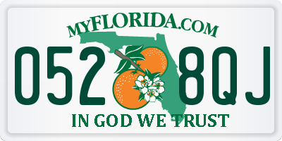 FL license plate 0528QJ