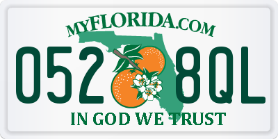 FL license plate 0528QL