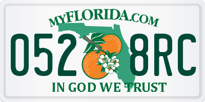 FL license plate 0528RC
