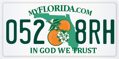 FL license plate 0528RH