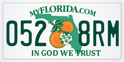 FL license plate 0528RM