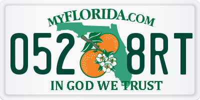 FL license plate 0528RT