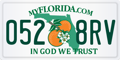 FL license plate 0528RV