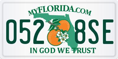 FL license plate 0528SE