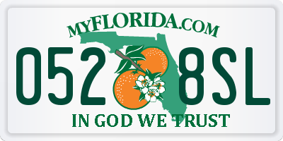 FL license plate 0528SL