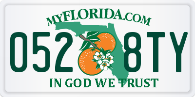 FL license plate 0528TY