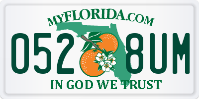 FL license plate 0528UM