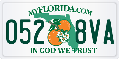 FL license plate 0528VA