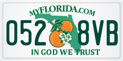 FL license plate 0528VB