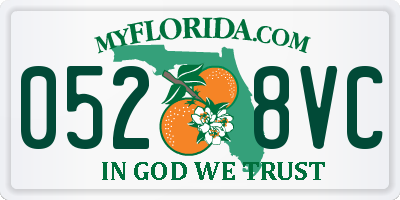 FL license plate 0528VC