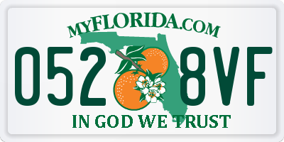 FL license plate 0528VF
