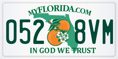 FL license plate 0528VM