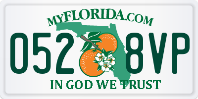 FL license plate 0528VP