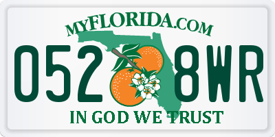 FL license plate 0528WR