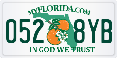 FL license plate 0528YB