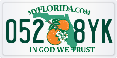 FL license plate 0528YK
