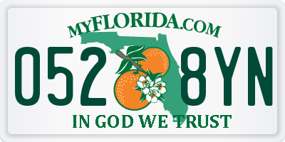 FL license plate 0528YN