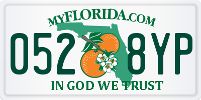 FL license plate 0528YP