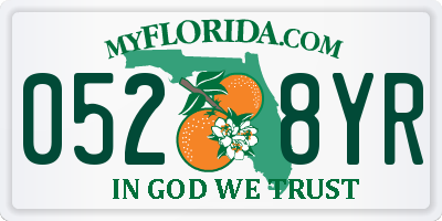 FL license plate 0528YR