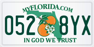 FL license plate 0528YX