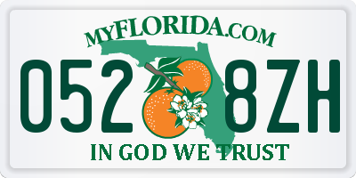 FL license plate 0528ZH