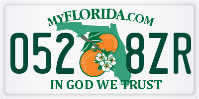 FL license plate 0528ZR