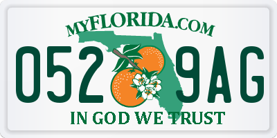 FL license plate 0529AG