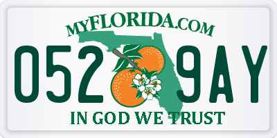 FL license plate 0529AY