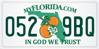 FL license plate 0529BQ