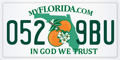 FL license plate 0529BU