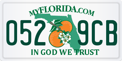 FL license plate 0529CB