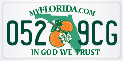 FL license plate 0529CG