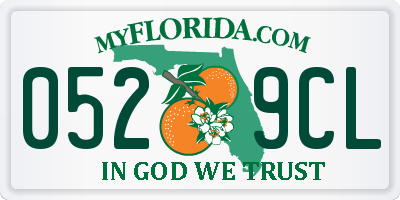 FL license plate 0529CL