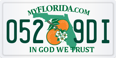 FL license plate 0529DI