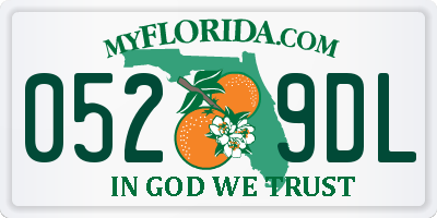 FL license plate 0529DL