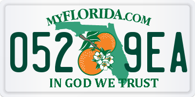 FL license plate 0529EA